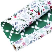 Papel de regalo reversible LaRibbons Vintage Navidad 43x10 m Papel de regalo reversible LaRibbons Vintage Navidad 43x10 m