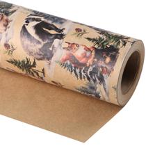 Papel de Regalo WRAPAHOLIC Kraft Navidad 43x10 m