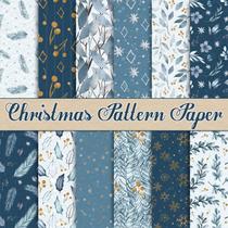 Papel de scrapbook Whaline Christmas Pattern 30x30cm 24 folhas Papel de scrapbook Whaline Christmas Pattern 30x30cm 24 folhas