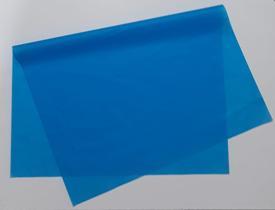 Papel de seda 50x70 azul cyan ac35 - pacote com 100 folhas