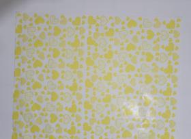 Papel de Seda 50x70 cm Pacote C/50 Unidades - CORAÇÕES AMARELOS Papel de Seda 50x70 cm Pacote C/50 Unidades - CORAÇÕES AMARELOS