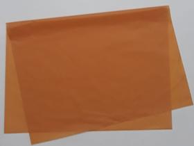 Papel de seda 50x70 laranja queimado médio ac84 - pacote com 100 folhas