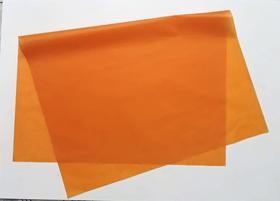 Papel de seda 50x70 ocre ac68 - pacote com 100 folhas Papel de seda 50x70 ocre ac68 - pacote com 100 folhas