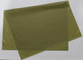 Papel de seda 50x70 verde oliva médio ac46 - pacote com 100 folhas