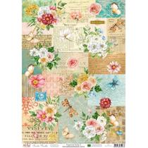 Papel de Seda Arte Fácil Carta Florida - SE-03