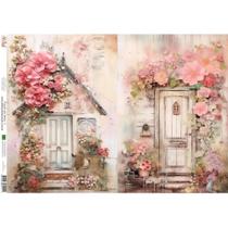 Papel de Seda Arte Fácil Casa Florida II - SE-011 Papel de Seda Arte Fácil Casa Florida II - SE-011