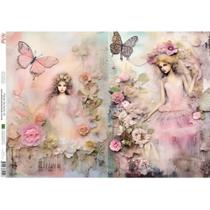 Papel de Seda Arte Fácil Jardim Primavera - SE-020 Papel de Seda Arte Fácil Jardim Primavera - SE-020