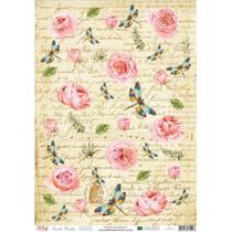 Papel de Seda Arte Fácil Rosas Encantadas - SE-09 Papel de Seda Arte Fácil Rosas Encantadas - SE-09