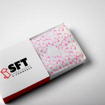 Papel De Seda Decorada Estampa Coração 100 Folhas 25x50 Presente Embalagens