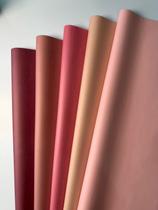 Papel de seda degradê goiaba 100 unidades pcts 50x70, 50x35 e 25x35 embrulhos, presentes, rococó e pipas