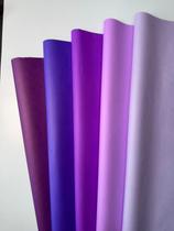 Papel de seda degradê roxo 100 unidades pcts 50x70, 50x35 e 25x35 embrulhos, presentes, rococó e pipas