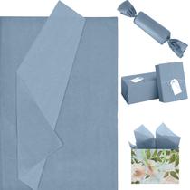 Papel de seda EROMAP Dusty Blue 120 folhas, 50x35cm, embrulho de presente