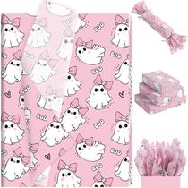 Papel de seda Fabllewavi 100 folhas rosa Ghost Boo 35x50cm Papel de seda Fabllewavi 100 folhas rosa Ghost Boo 35x50cm
