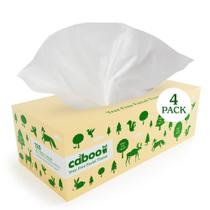 Papel de seda facial Caboo Tree Free, 3 camadas, 480 folhas, 4 caixas