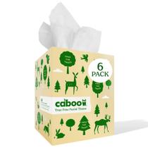 Papel de seda facial Caboo Tree Free 360 folhas e 6 cubos