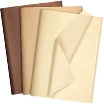 Papel de seda Fuutreo 300 folhas 35x50cm Embrulho Kraft Marrom