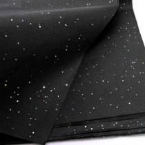 Papel de seda Glitter MR FIVE preto 50x70cm 30 folhas