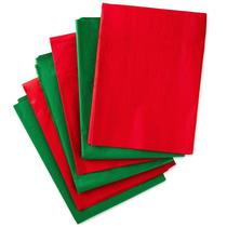 Papel de seda Hallmark vermelho e verde (100 folhas) para embrulho de presentes Papel de seda Hallmark vermelho e verde (100 folhas) para embrulho de presentes