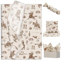 Papel de seda Jarthena AMCS Western Cowboy 100 folhas 35x50cm Papel de seda Jarthena AMCS Western Cowboy 100 folhas 35x50cm