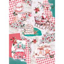 Papel de Seda Mini Natal - Natal em Rosa - PSLMN-008