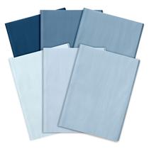 Papel de seda Whaline Dusty Blue Gradient 90 folhas 35x50cm Papel de seda Whaline Dusty Blue Gradient 90 folhas 35x50cm