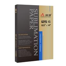 Papel de sublimação A-SUB 8,5x14" 125g 110 folhas para jato de tinta