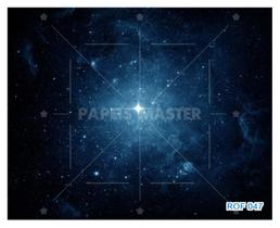 Papel De Teto Céu Espaço Estrelas Galáxias 3,5M Rof47