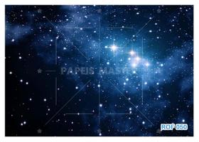 Papel De Teto Céu Espaço Estrelas Galáxias 3,5M Rof50