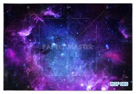 Papel De Teto Céu Espaço Estrelas Galáxias 3,5M Rof65
