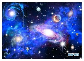 Papel De Teto Céu Espaço Estrelas Planetas 3,5M Rof78