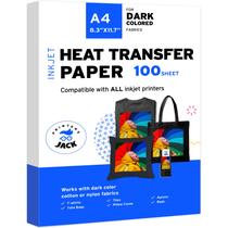 Papel de Transferência Térmica Printers Jack A4 100 Folhas para Tecidos Escuros Papel de Transferência Térmica Printers Jack A4 100 Folhas para Tecidos Escuros