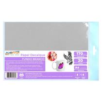 Papel decalque branco A4 170g laser 20 folhas Marpax