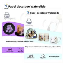 Papel Decalque Transparente A4 Para Impressora Jato De Tinta, Folha De Transferência Para Arte Em