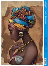 Papel Decoupage Arte Francesa Africana Colar Amarelo AF-286 31,1x21,1cm Litoarte