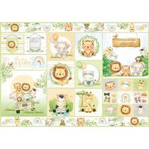 Papel Decoupage Meu Safari Kit 5 Un. Pd-1090 34,3x49 Litoarte