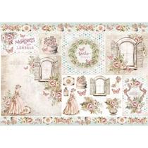 Papel Decoupage Meu Sonho Vintage Kit 5 Un. Pd-1089 34,3x49 Litoarte