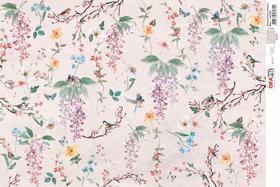 Papel Decoupage Opapel Estampa Flores e Pássaros 3330 30x45cm Opa Papel Decoupage Opapel Estampa Flores e Pássaros 3330 30x45cm Opa