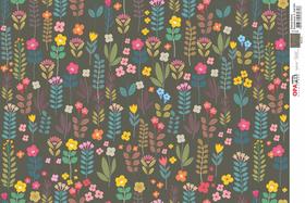 Papel Decoupage Opapel Estampa Ramos Escandinavos Ii 3333 30x45cm Opa