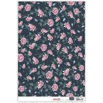 Papel Decoupage Opapel Opa 30x45 Estamparia Crisântemo 3190