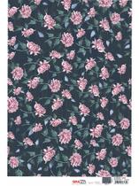 Papel Decoupage Opapel Opa 30x45 Estamparia Crisântemo 3190