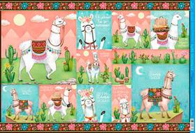 Papel Decoupage Pd-988 Lhamas 34,3x49 - Litoarte