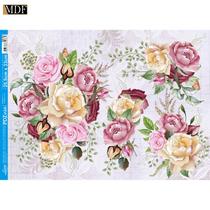 Papel Decoupage Rosas Pdz-003 24,5x33cm Litoarte