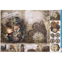 Papel Decoupage Steampunk Pd-1064 34,3x49 Litoarte Papel Decoupage Steampunk Pd-1064 34,3x49 Litoarte