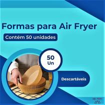 Papel Descartável Antiaderente Para Air Fryer Redondo 50un - Uny Gift