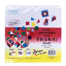 Papel Dobradura Para Origami 20x20cm 60 Folhas - Leoni