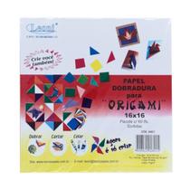 Papel Dobradura Para Origami Leoni 16X16Cm 60 Folhas