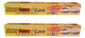 Papel Dover Assaleve Antiaderente 30cm X 3m Kit 2 Un Cozinha Alimento Não Gruda Forno Frigideira