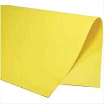 Papel dupla face amarelo canário Ridet 48X66cm unidade