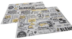 Papel Embalar Hamburguer Barreira 38X40 Pct 500Fl Kit 4Un