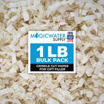 Papel enrugado para cestas de presentes MagicWater Monster Ivory